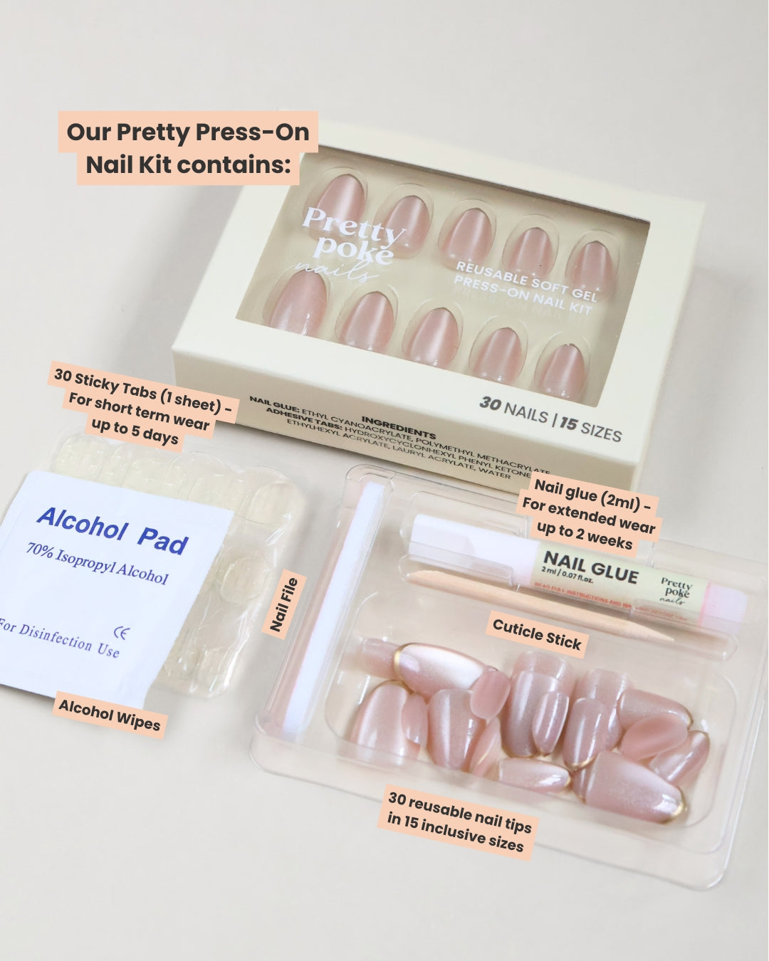 Golden Hour Cateye In Short Round (Press-On Nails)