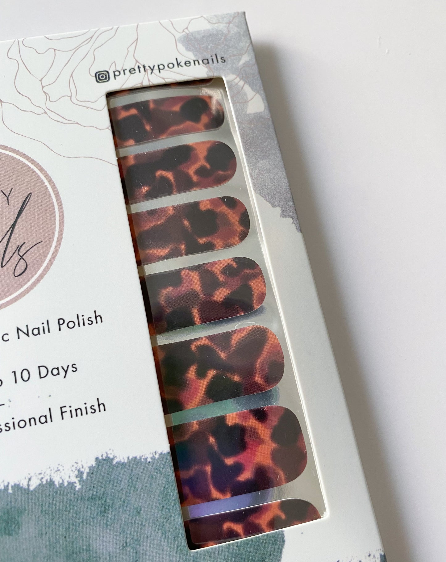 Tortoise Chic - Nail Wraps By Pretty Poke Nails