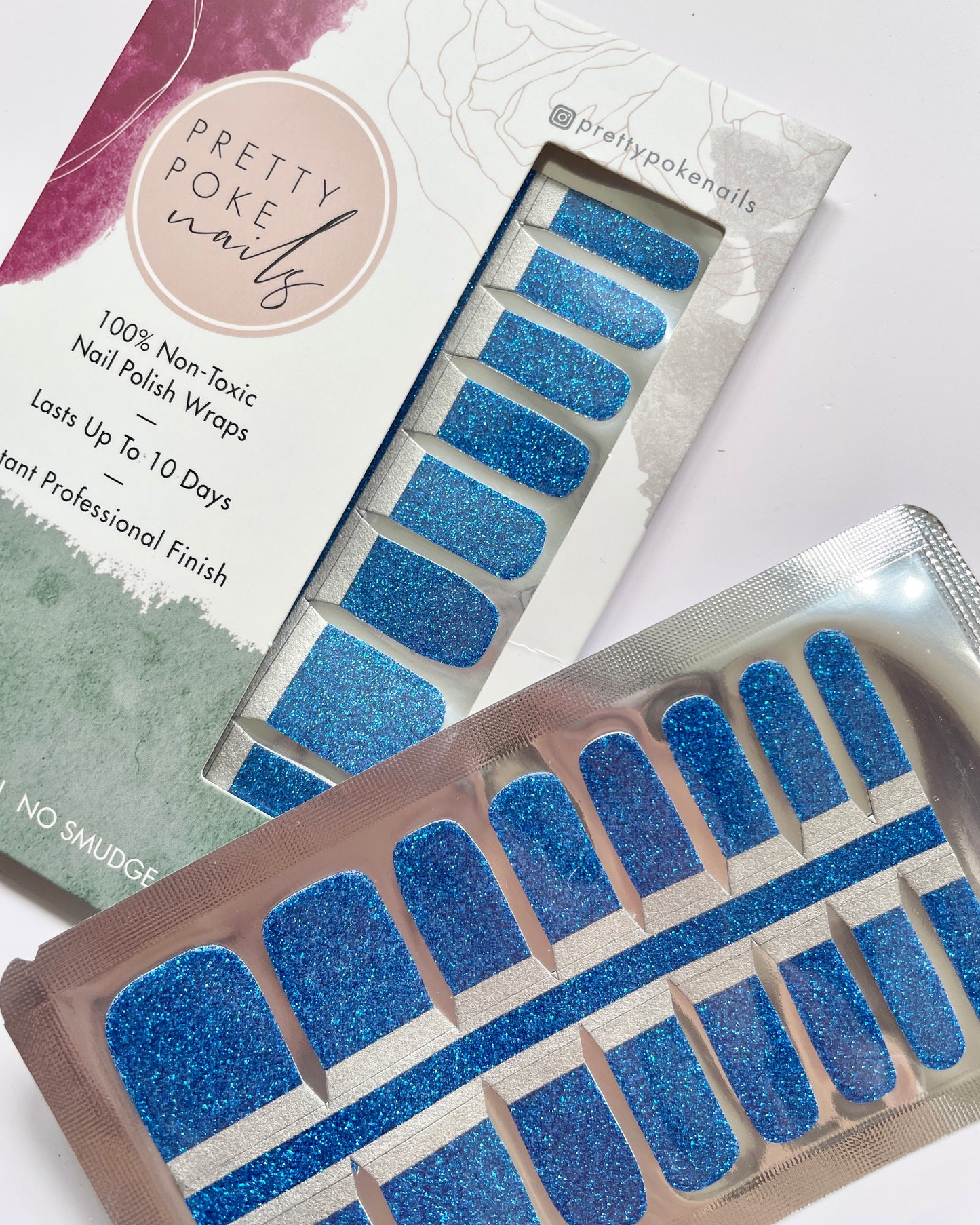 Blue Glitter (Pedicure)