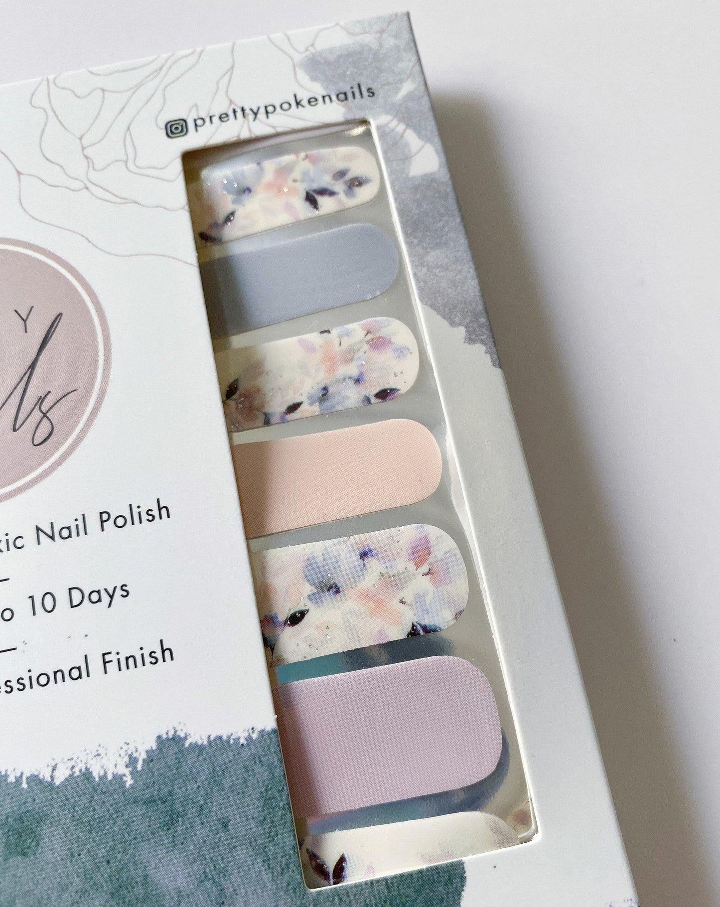 Enchanted Blooms - Nail Wraps By Pretty Poke Nails