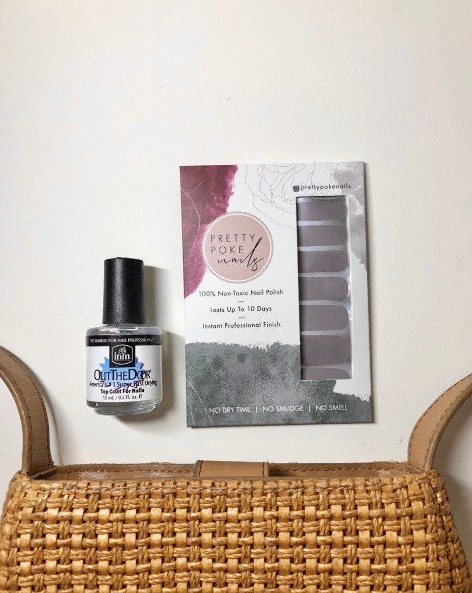 Pewter Grey - Nail Wraps By Pretty Poke Nails