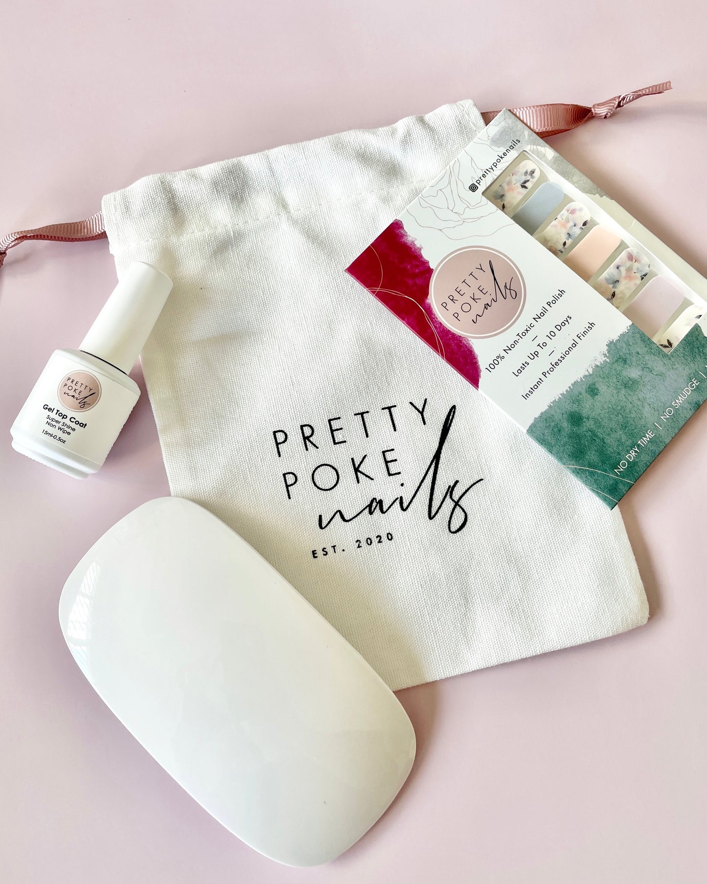 Limited Edition Drawstring Pouch | Pretty Poke Nails - Nail Wraps By Pretty Poke Nails