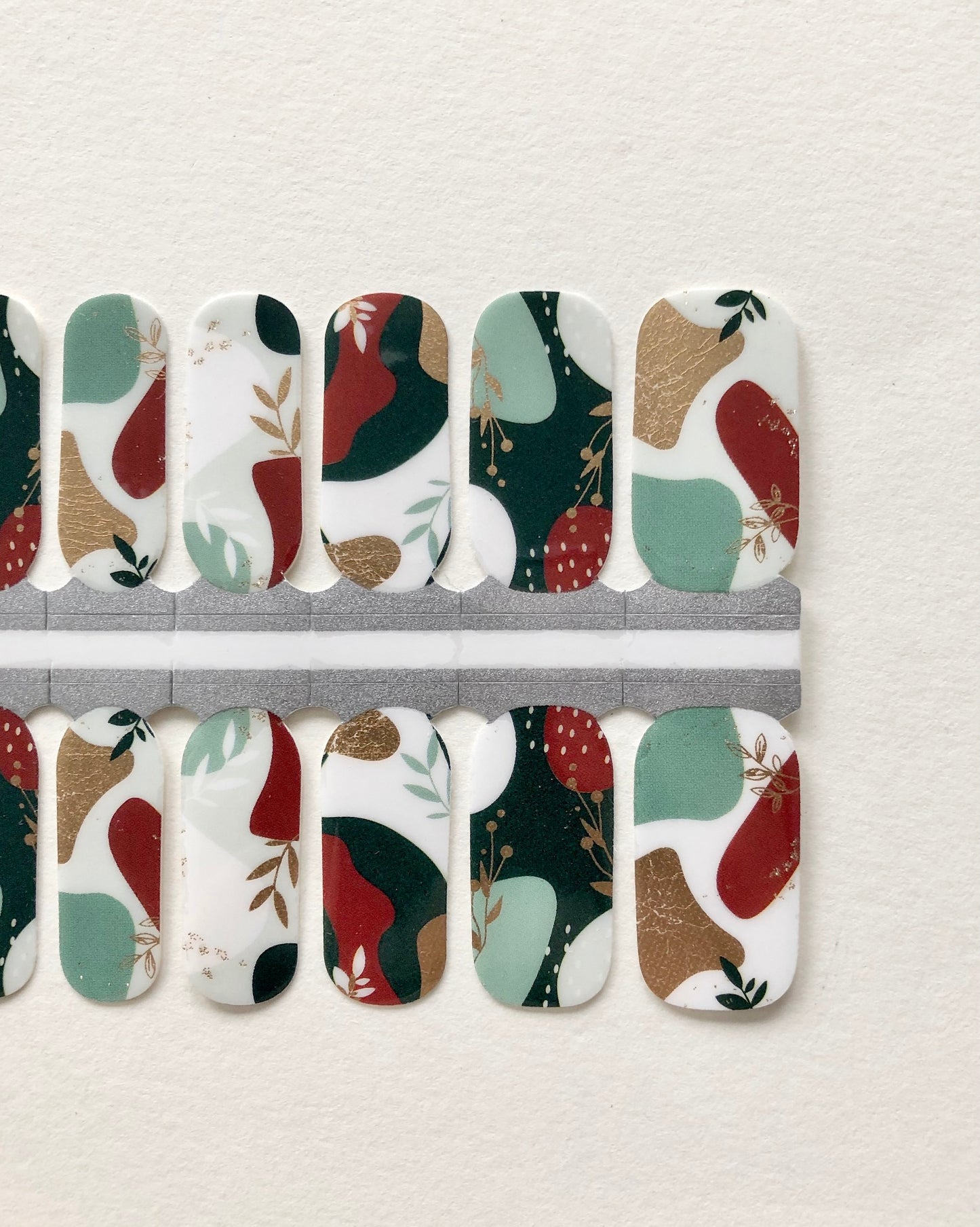 Festive Botanical - Nail Wraps By Pretty Poke Nails
