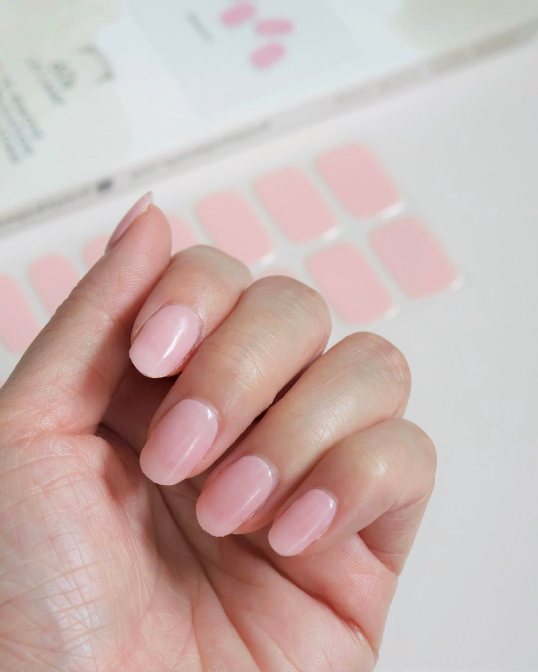 Natural 01 - Jelly Pink (Semi-Cured Gel Wraps | Manicure)