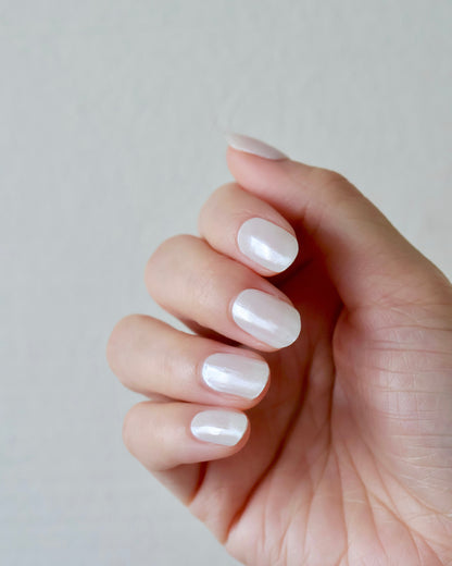 Natural 02 - White Glaze (Semi-Cured Gel Wraps | Manicure)