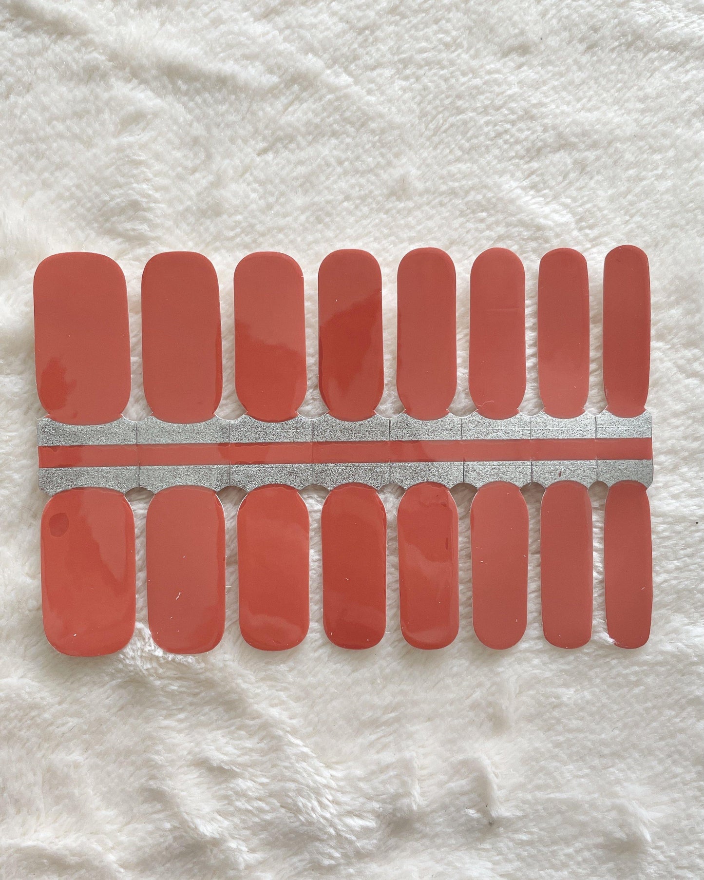 Cream Orange (Solid) - Nail Wraps By Pretty Poke Nails 