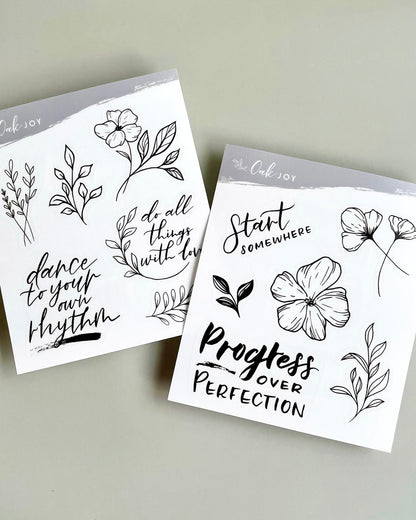 Botanical Vinyl Stickers By Oak Joy