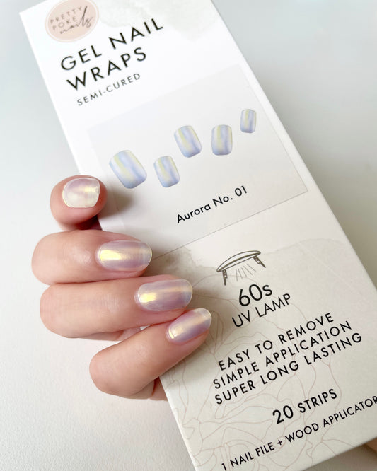 Aurora No. 1 (Semi-Cured Gel Wraps | Manicure)