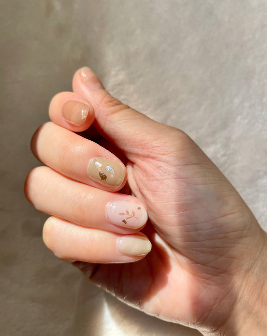 Ivory Glitter (Solid) – Nail Wraps By Pretty Poke Nails