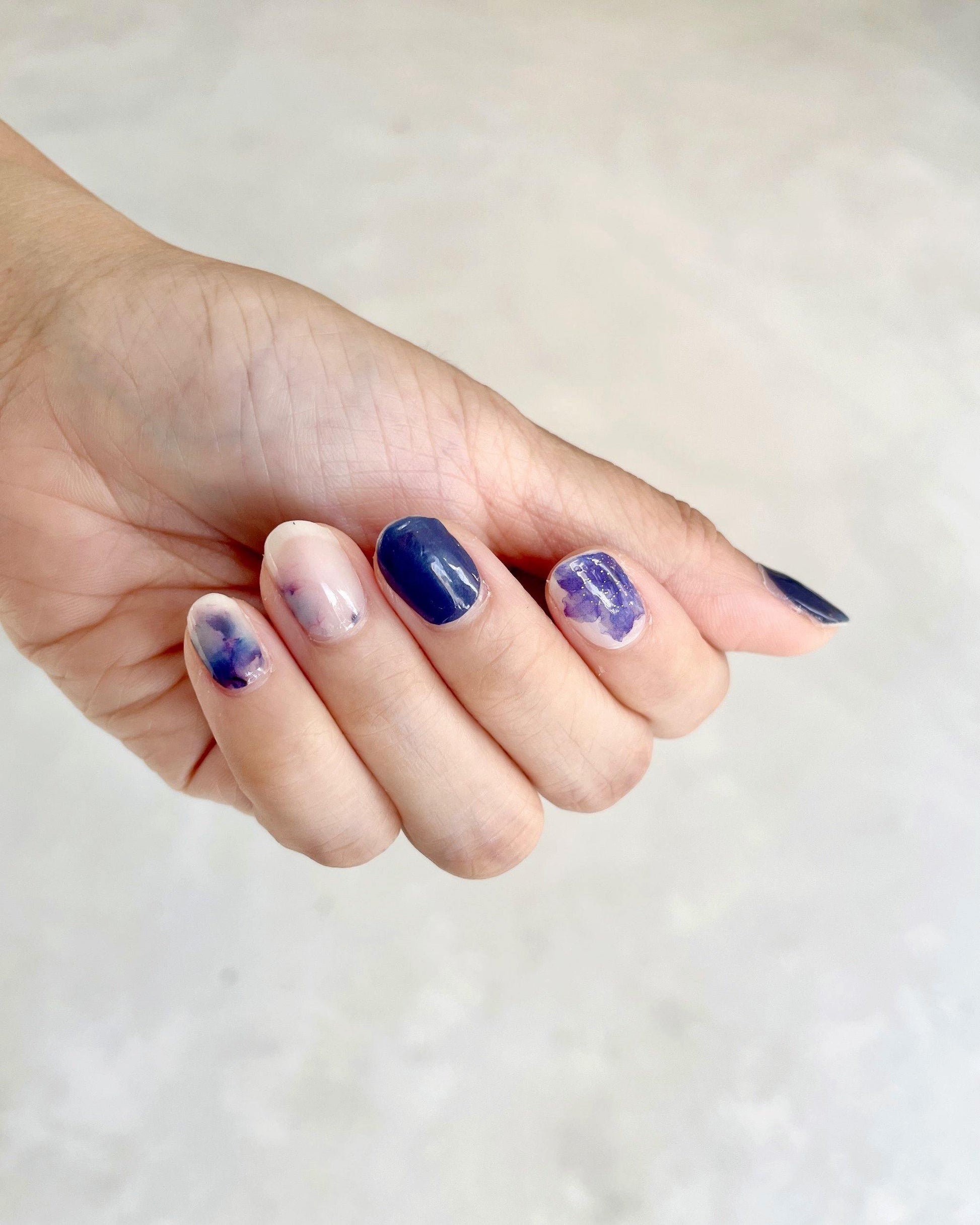 Aquarelle Petals - Nail Wraps By Pretty Poke Nails 